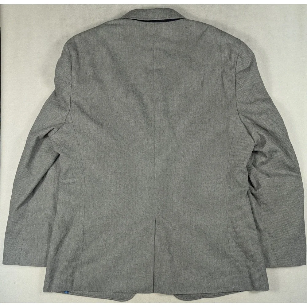 Banana Republic Tailored Fit Grey Herringbone Emmetex Blazer Jacket 46R Mens